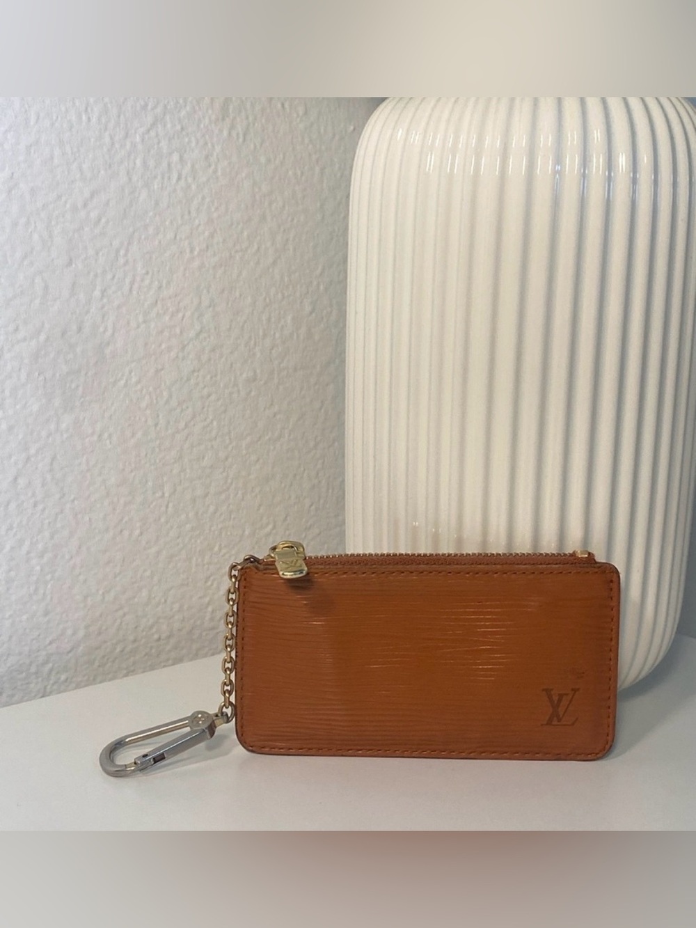Final Price~ Vintage Louis Vuitton Key Clés Epi Leather In Kenyan Fawn